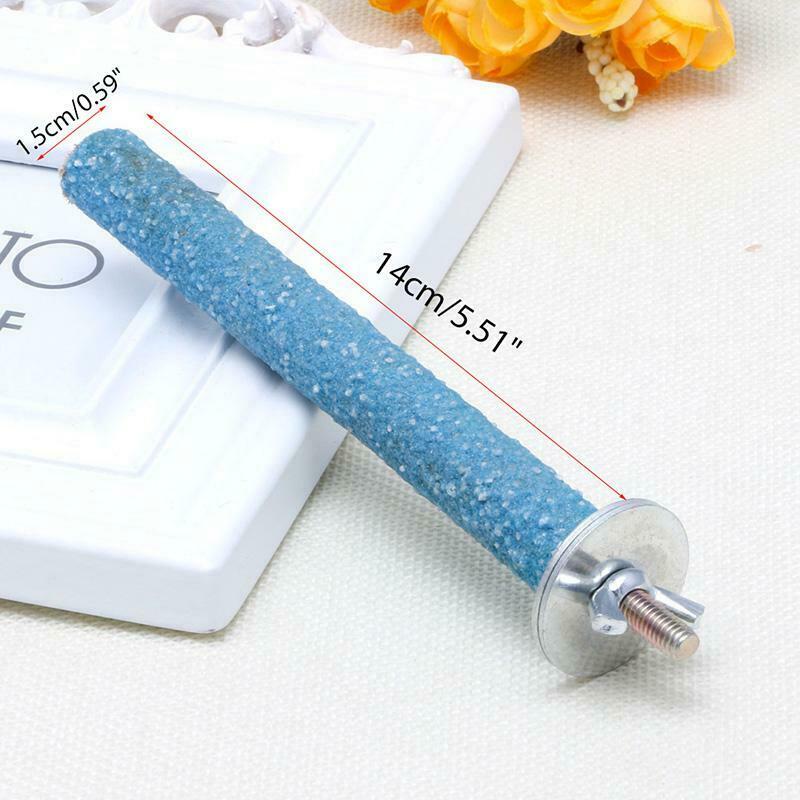 Colorful Pet Bird Parrot Chew Paw Grinding Toys Harness Cage Budgie Clean Tool