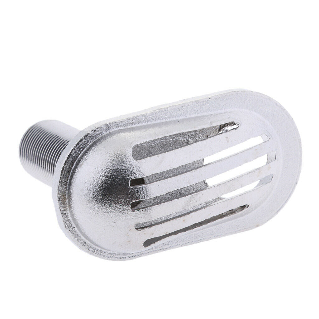 Stainless Steel 316 Threaded Thru Hull Fitting Intake Strainer Boat 12mm