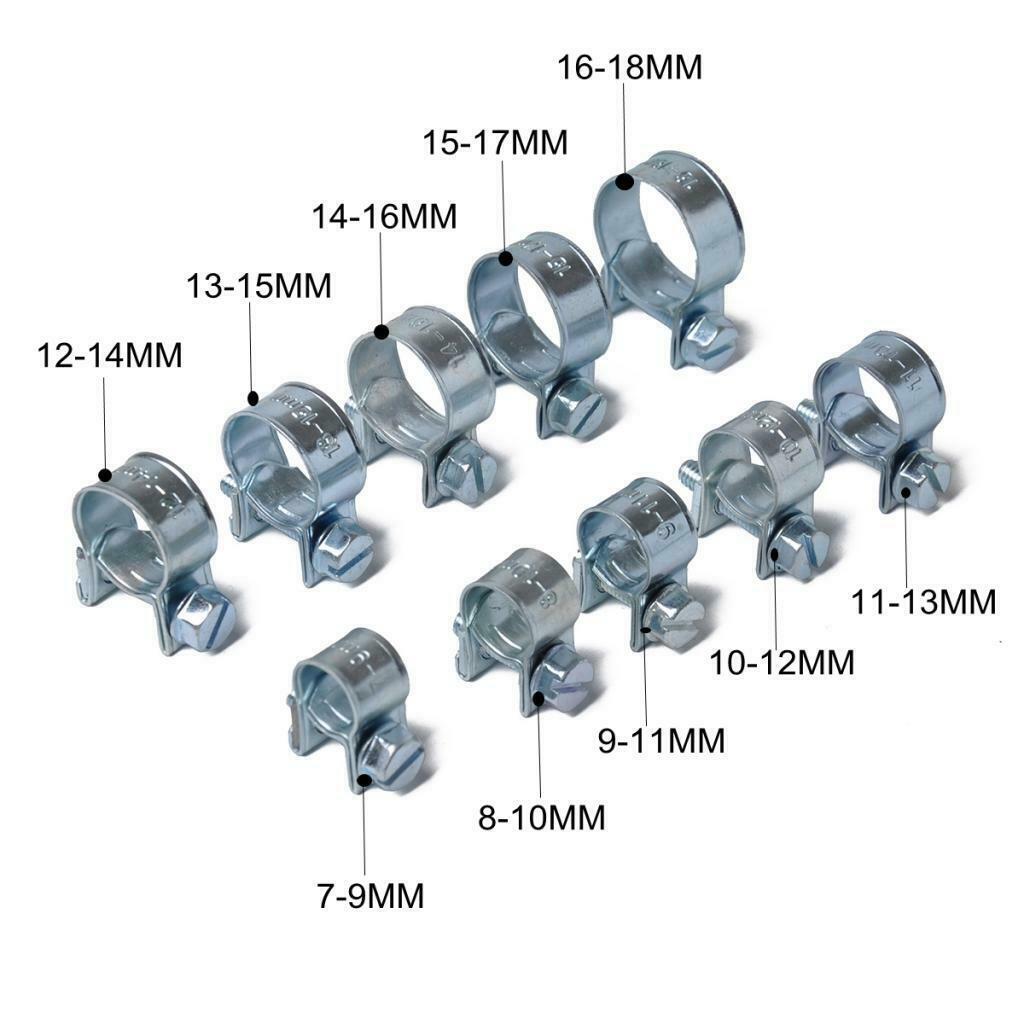 84pcs   Clip   Water   Pipe   Fuel   Hose   Air   Tube   Clamp   Fastener   7 -