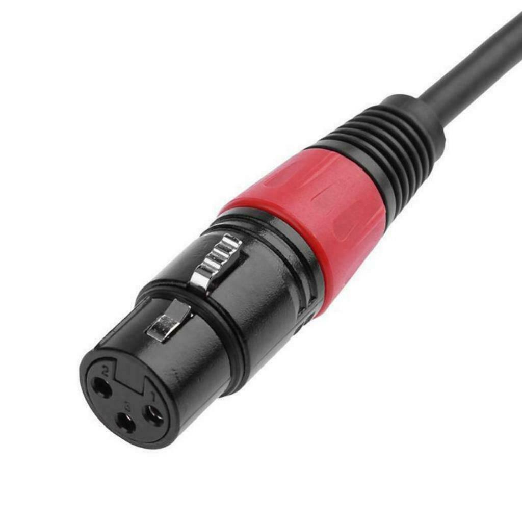 90Degree 3.5mm TRS Male Stereo To XLR 3pin Female Jack Cable 7.87" Connector
