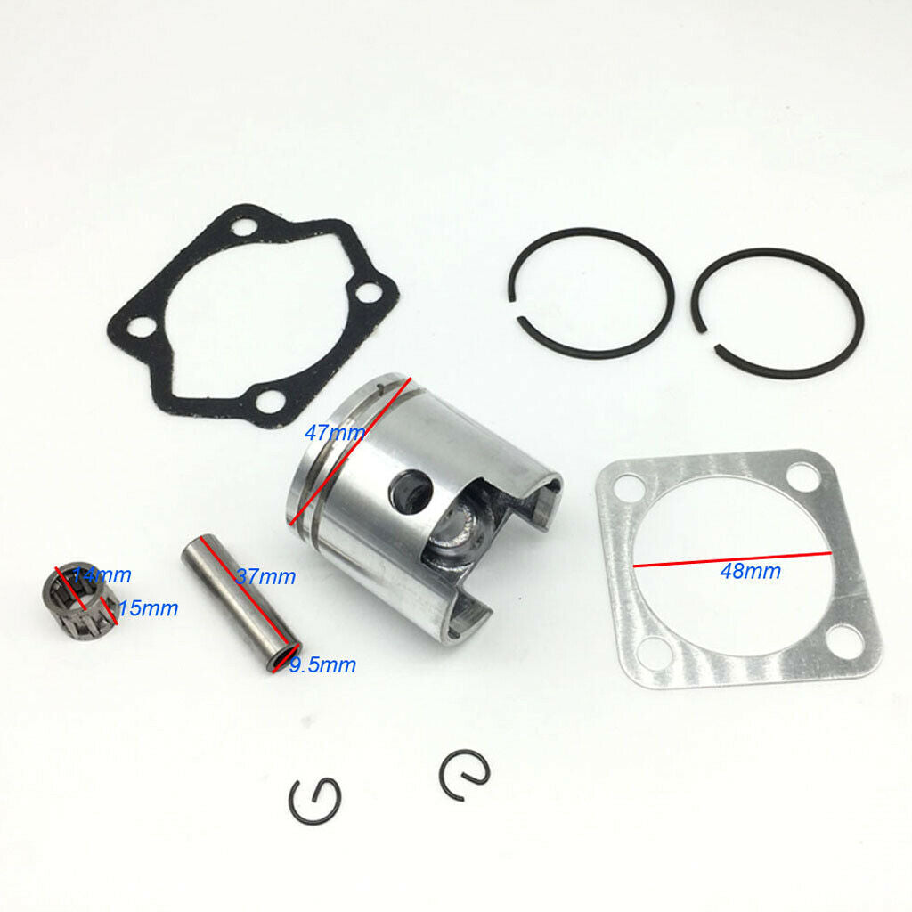 Cylinder And Piston Set Piston Pin Bearings for 80cc Motorized 2 Stroke Engine