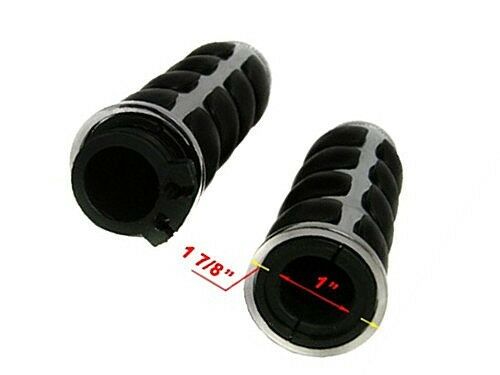 1" Spike Handlebar Hand Grips For Retro Kawasaki Vulcan VN 800 1500 Drifter Cafe