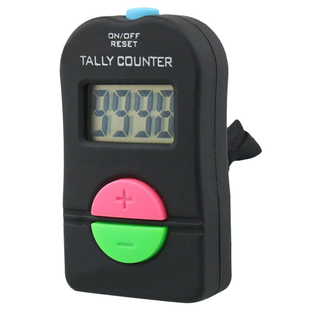 Electronic Digital Hand Tally Counter Clickers Count Up & Down 4 figures