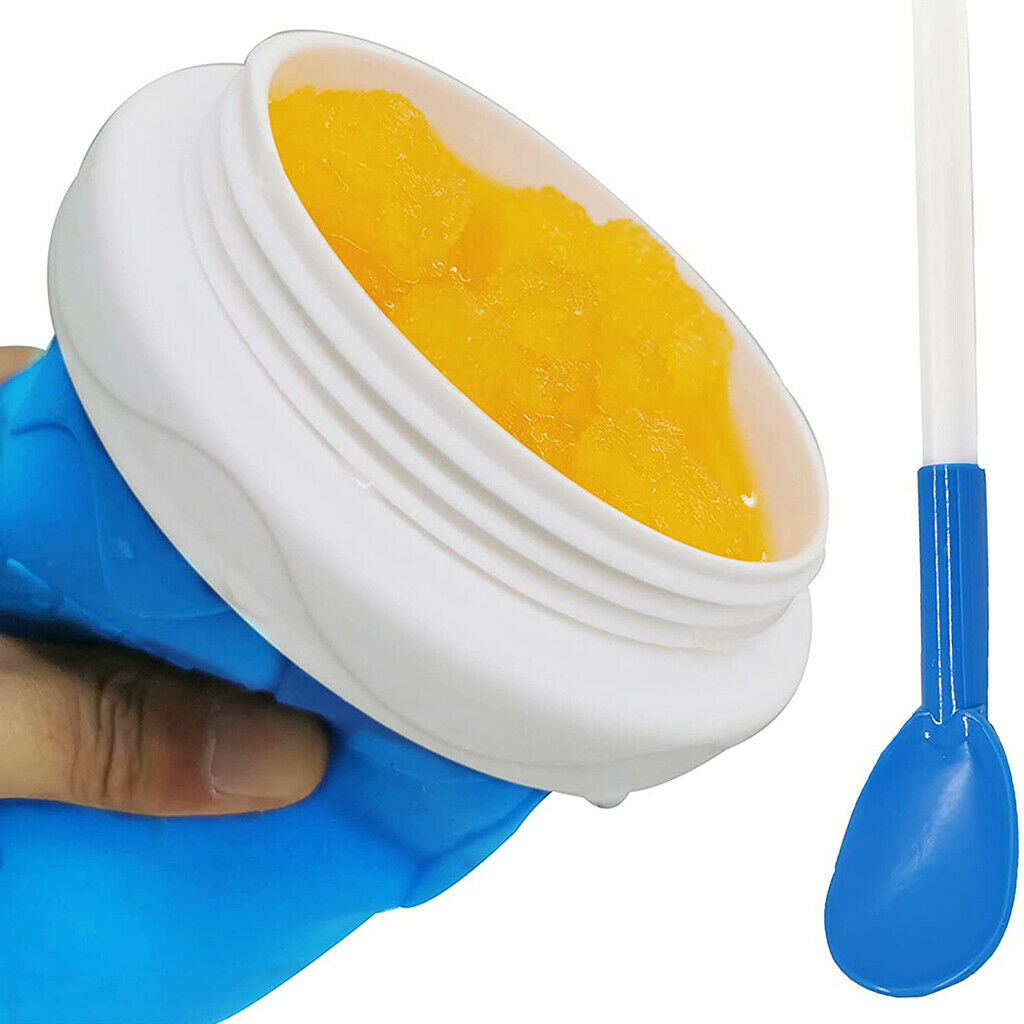 Slushy Maker Cup DIY Silica Squeeze Cup Summer Smoothie Maker Slush Cup Red