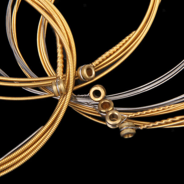 Set Of 6 Strings For Acoustic Guitar Hexangular Steel Phosphorus Bronze Quality
