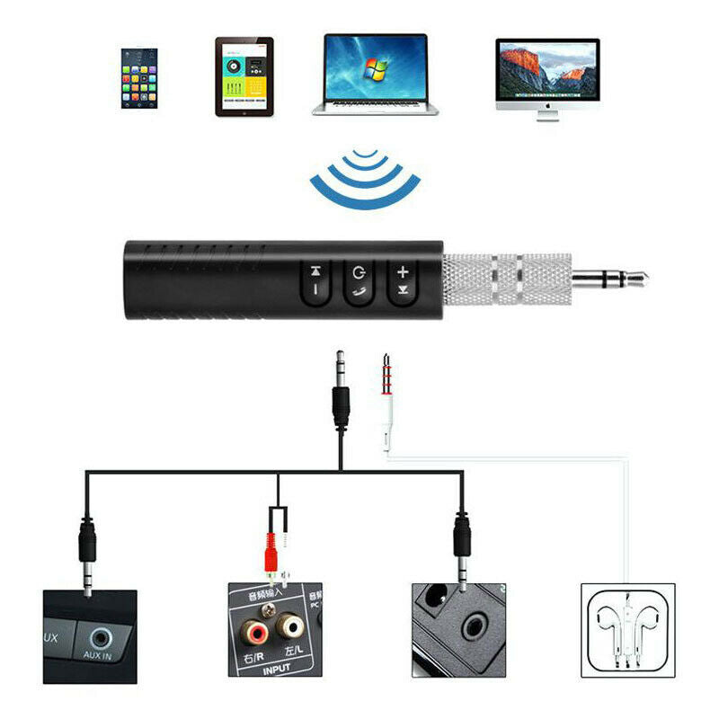 Bluetooth Receiver Car 3.5 AUX Audio Wireless Earphone Car Transmitter Ha.l8