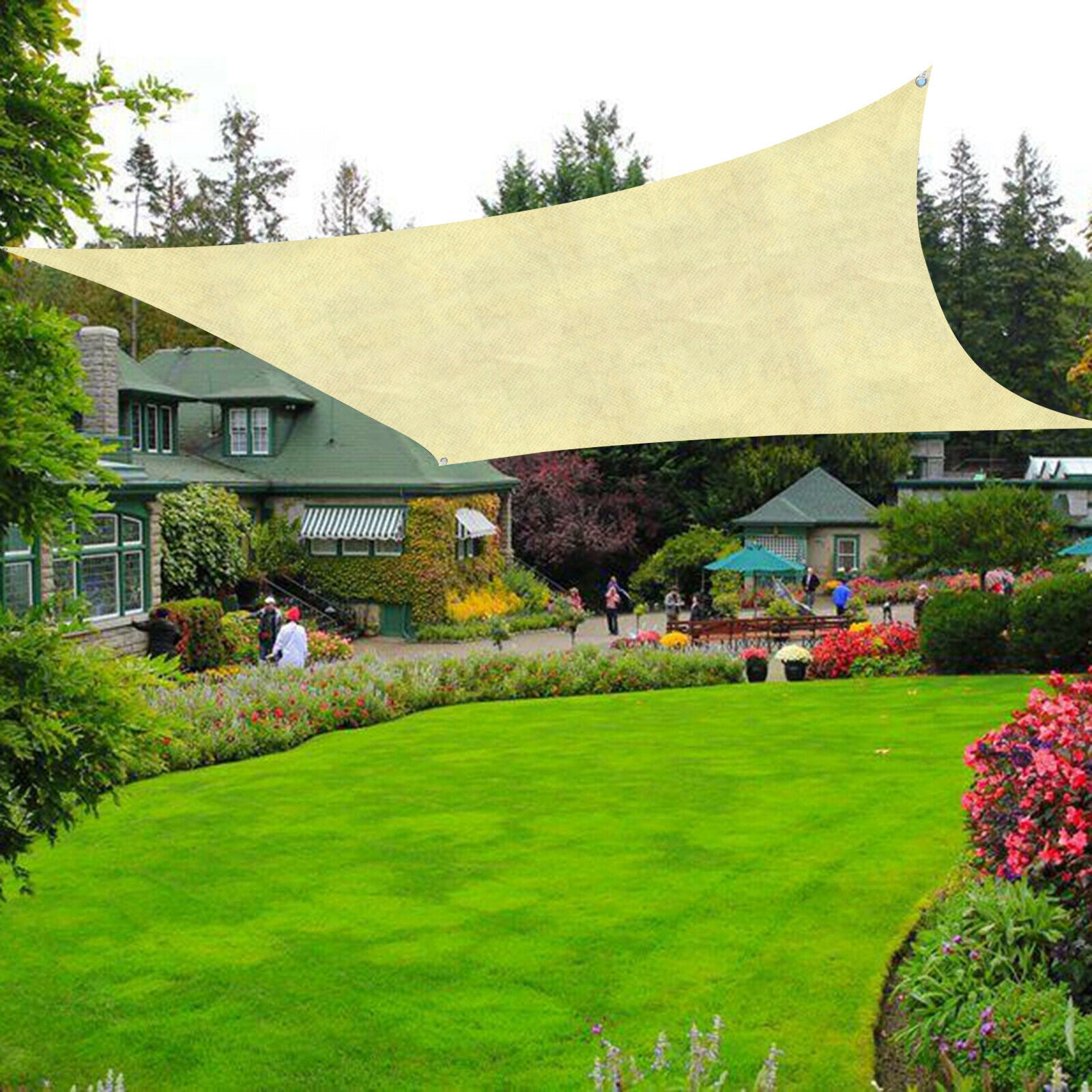 Sun Shade Sail Canopy UV Block Patio Pool Insect Proof Shade Net with Rope