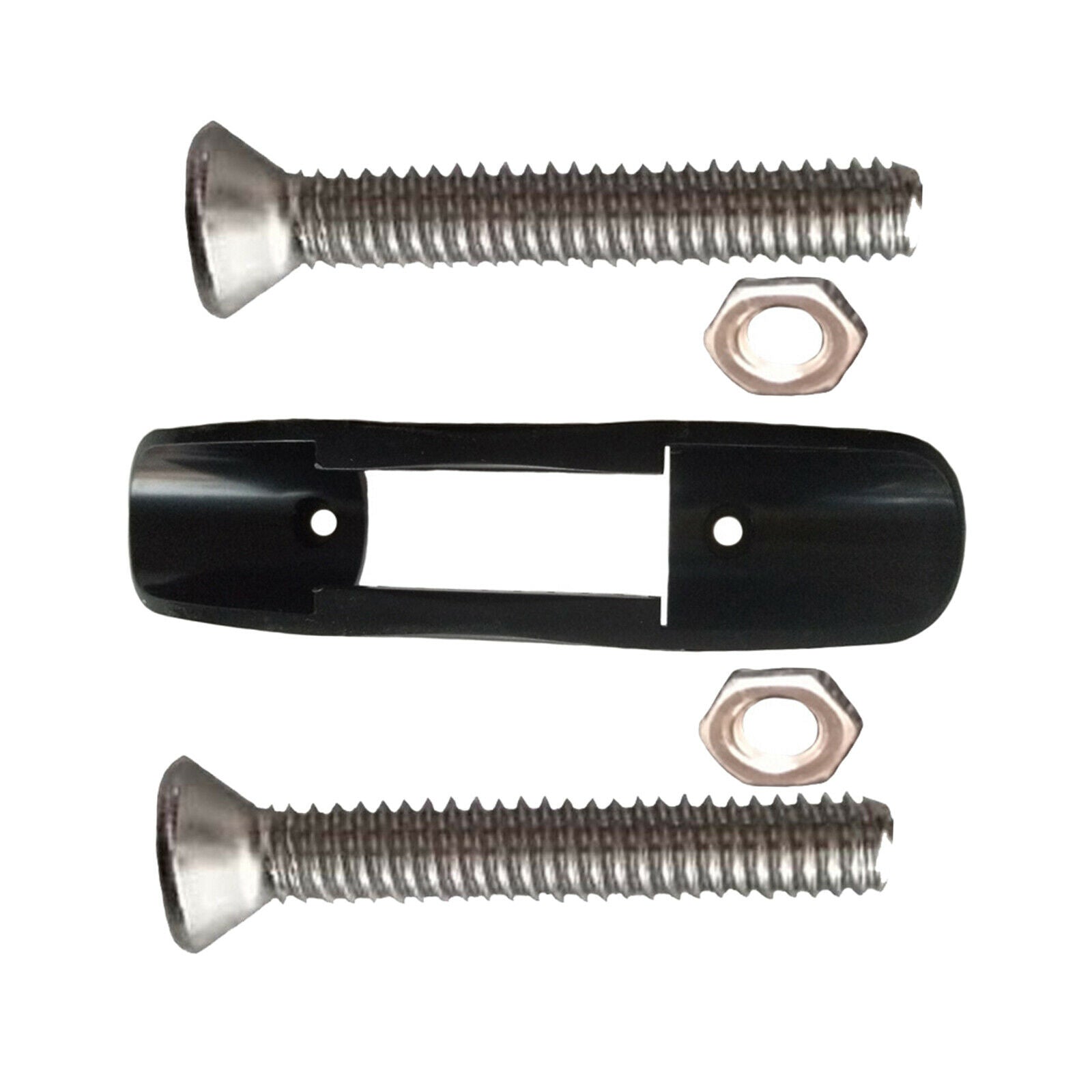 2PCS Paddle Clips Accessories Boat Oars Plastic Boat Black with Screws
