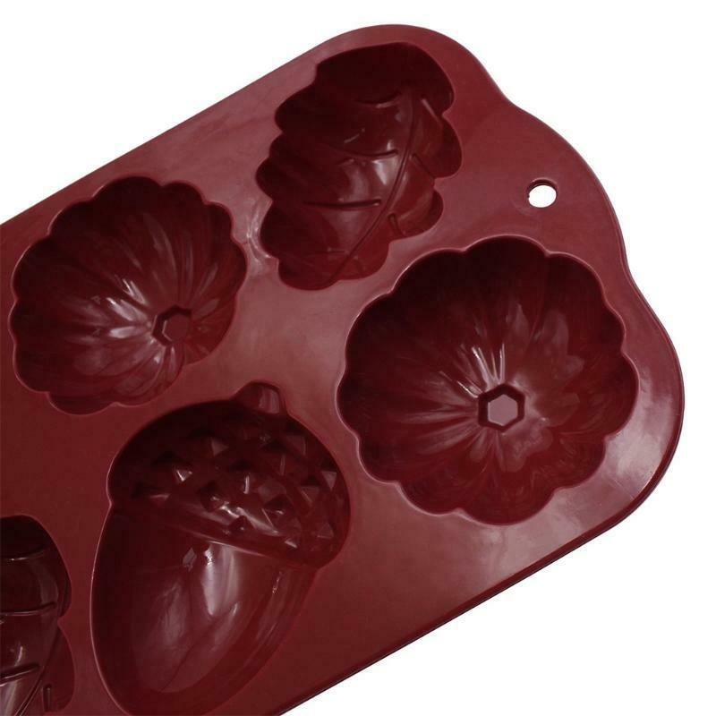 Cake Decorations Hazelnut Leaf Pumpkin Lid Shape DIY Molds Silicone Material