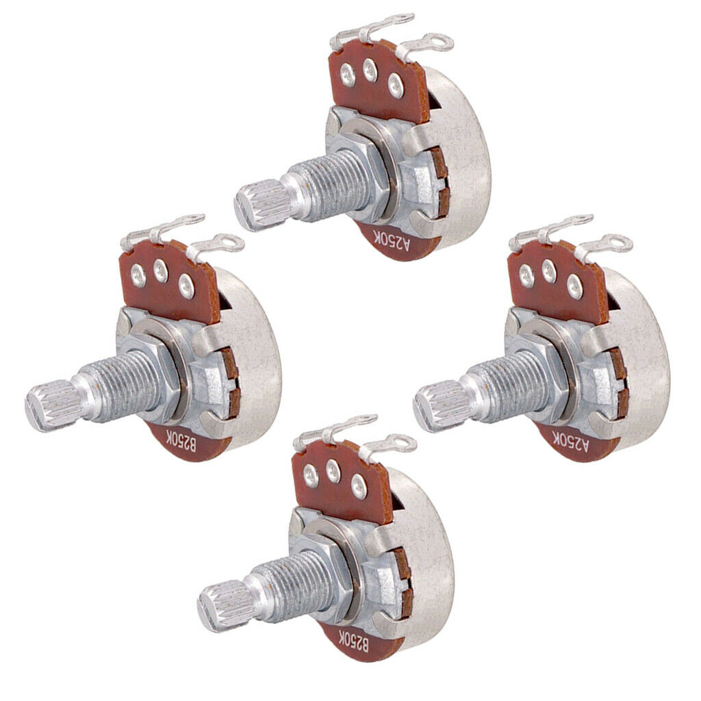 Guitar Potentiometer Audio POTS A250K B250K OHM Tone Volume Replacement for