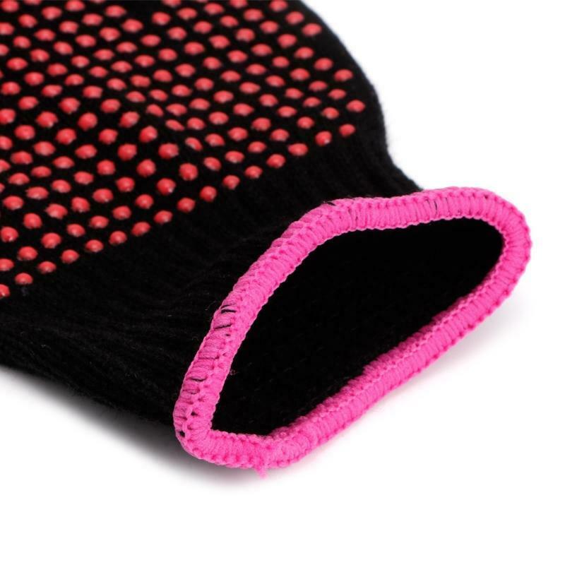 1 Pc Hair Straightener Curling Tong Hairdressing Heat Resistant Finger Gloves
