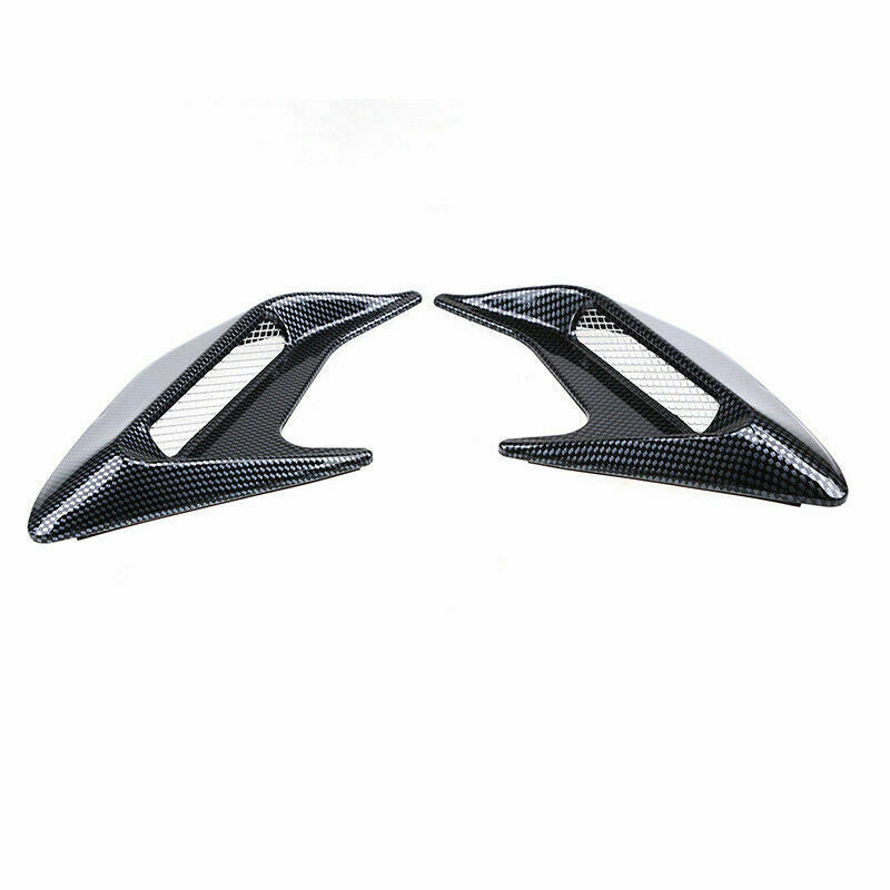 2Pcs Universal Decorative Trim Car Air Flow Intake Hood Scoop Bonnet Vent Covers