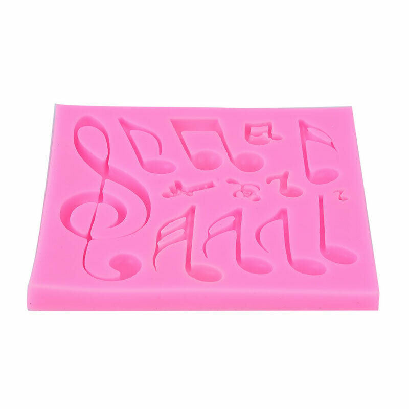 Pastry Baking Tools Music Notes Shaped Silicone Fondant Cake Molds Bakwar.l8