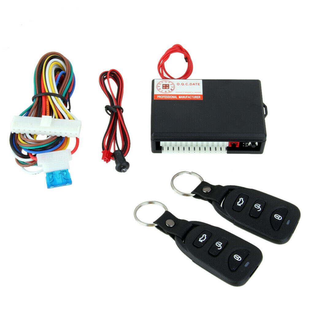 Remote Control Car Door Lock Unlock System LED Indicator Keyless Control