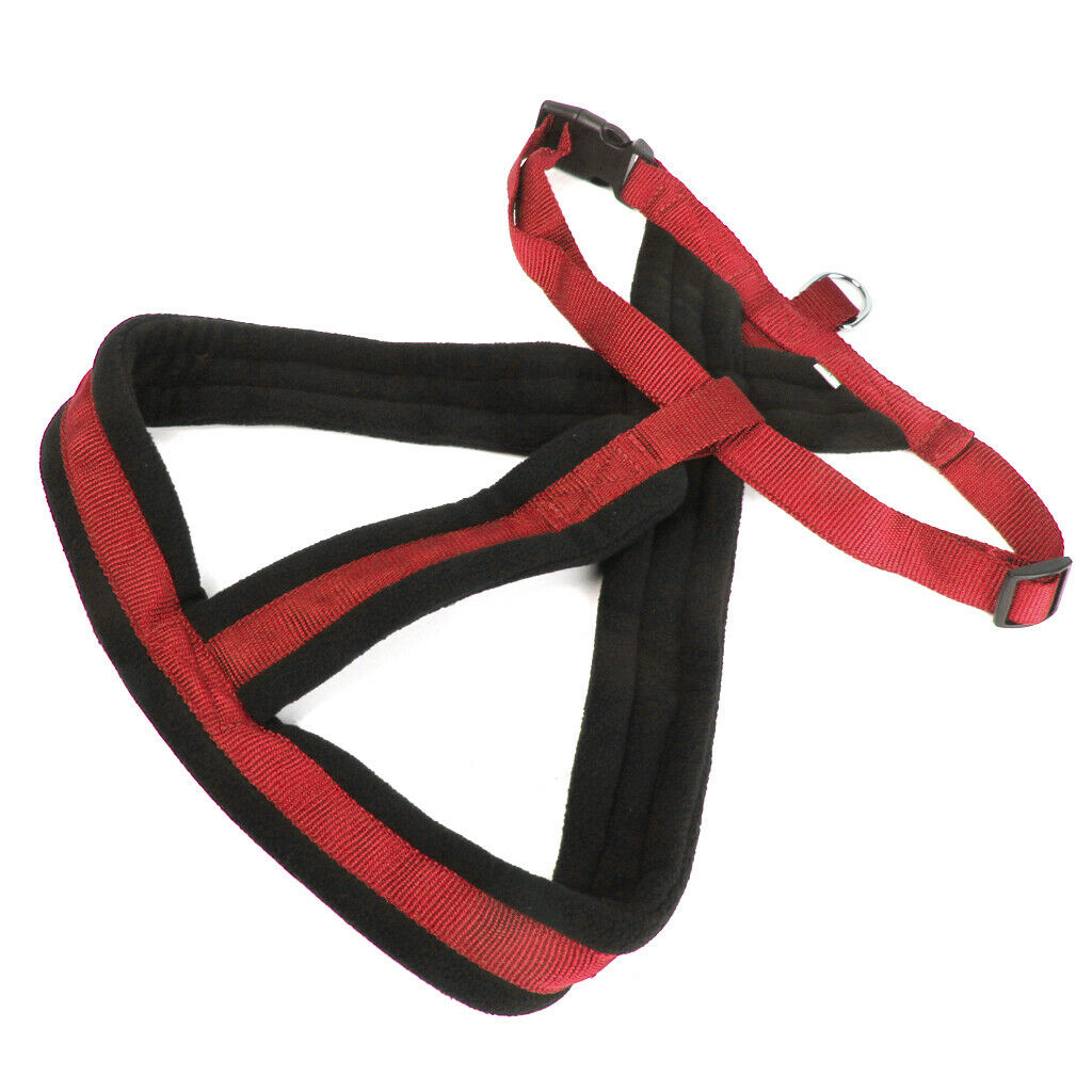 Dog Adjustable Chest Strap Belt Harness Pet Walking Collar Strap Red S