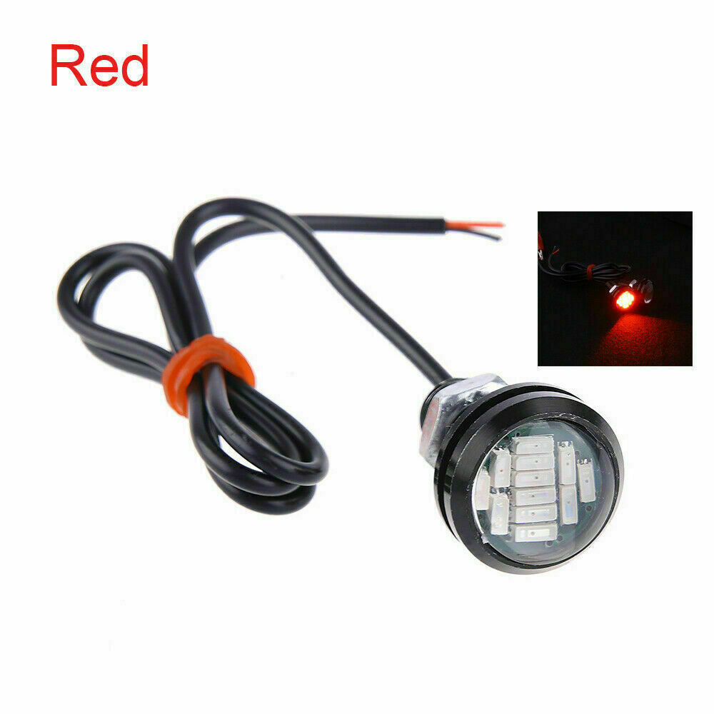 10pcs Red DC12V 15W Eagle Eye LED Daytime Running DRL Backup Light Car Rock Lamp