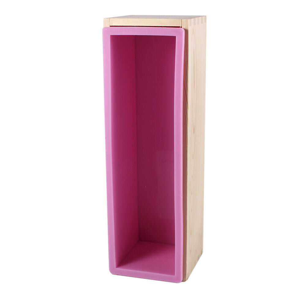 Silicone Soap Mold Wooden Box DIY Tools Toast Loaf Baking Cake Molds