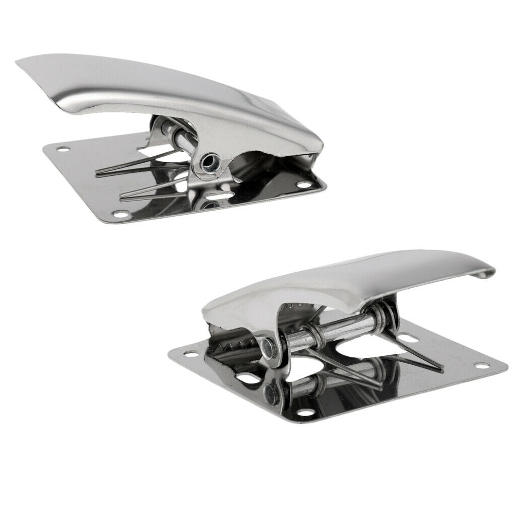 2Pcs Fillet Clamp Deep-jaw Fish Tail Clip With Mounting Base For Fish Clean