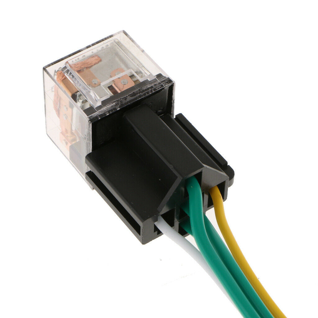 5Pcs Car Relay and Socket Waterproof 80A AMP 5-Pin SPDT 5 Wire 18/16AWG  24V