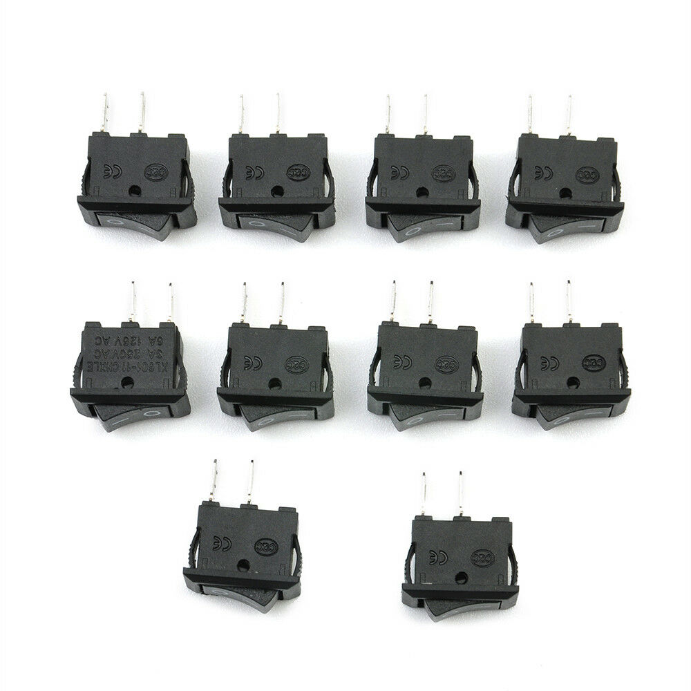10X Car Truck Boat Round Rocker 12V 16A 2-Pin ON/OFF Toggle SPST Switches Tools
