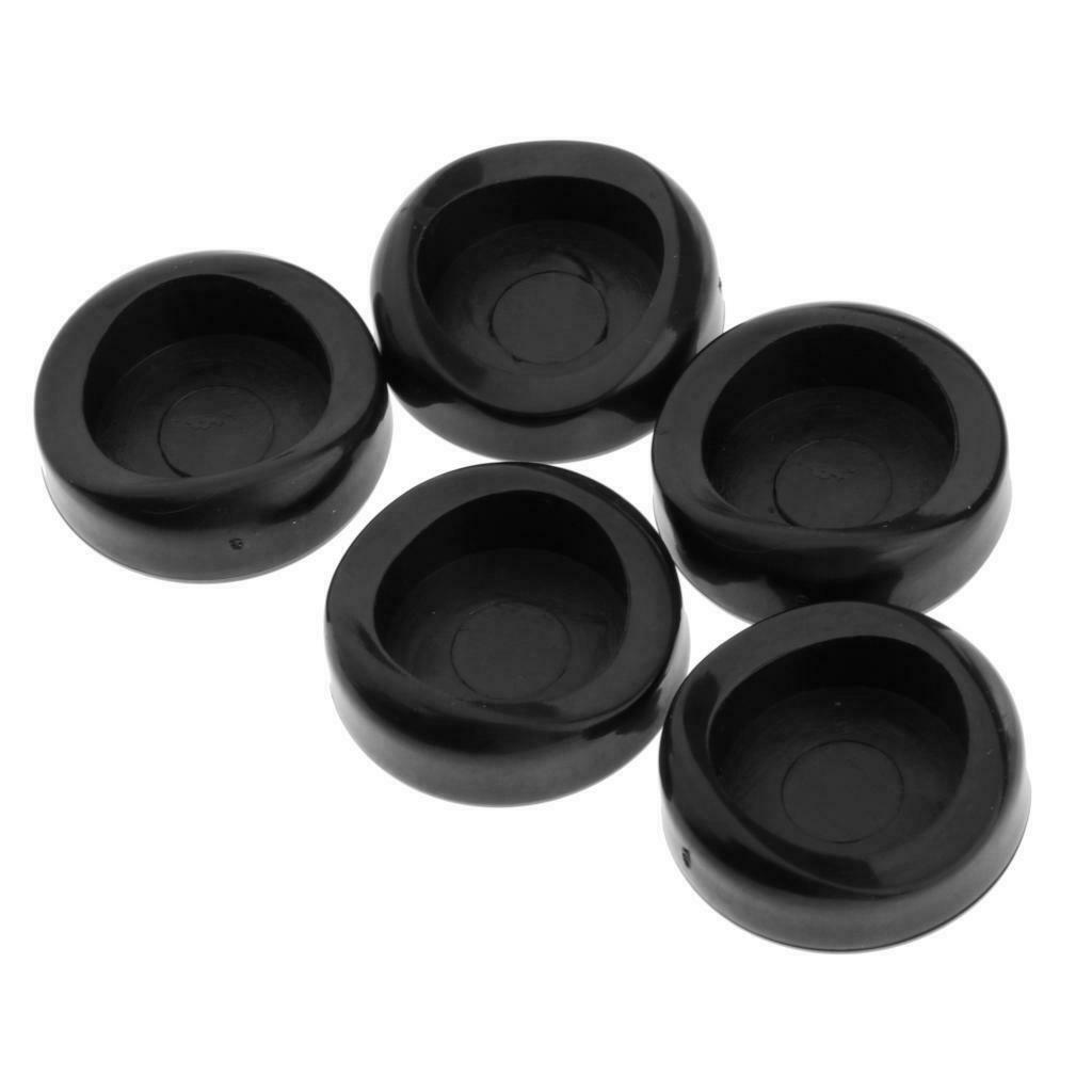 5pcs Plastic Sax Thumb Button Cushion Replacement for Saxophone Black