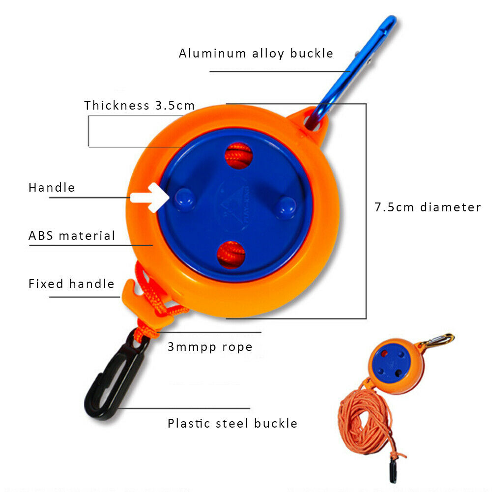 Retractable Clothesline Indoor Outdoor Travel Portable Windproof Lanyard @