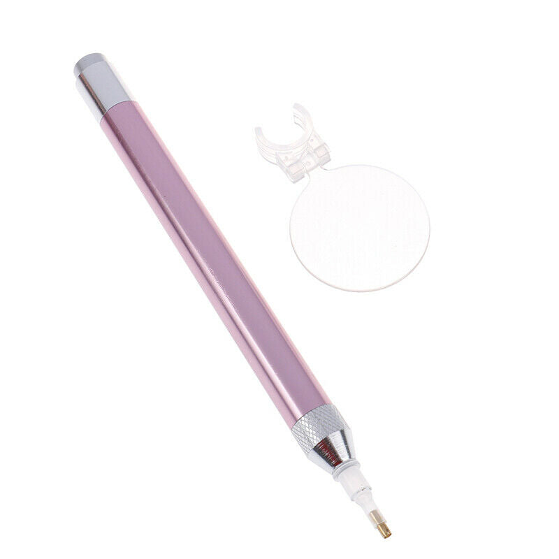 Diamond Painting Tool Point Drill Pen Magnifying Glass Luminous LightingFCA