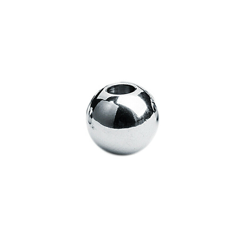 Prettyia 50PCS 8mm Stainless Steel Spacer Beads Ball Beads Jewelry Making