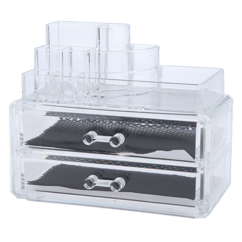 Cosmetic Display Stand Jewelry Storage Bucket Acrylic Organizer
