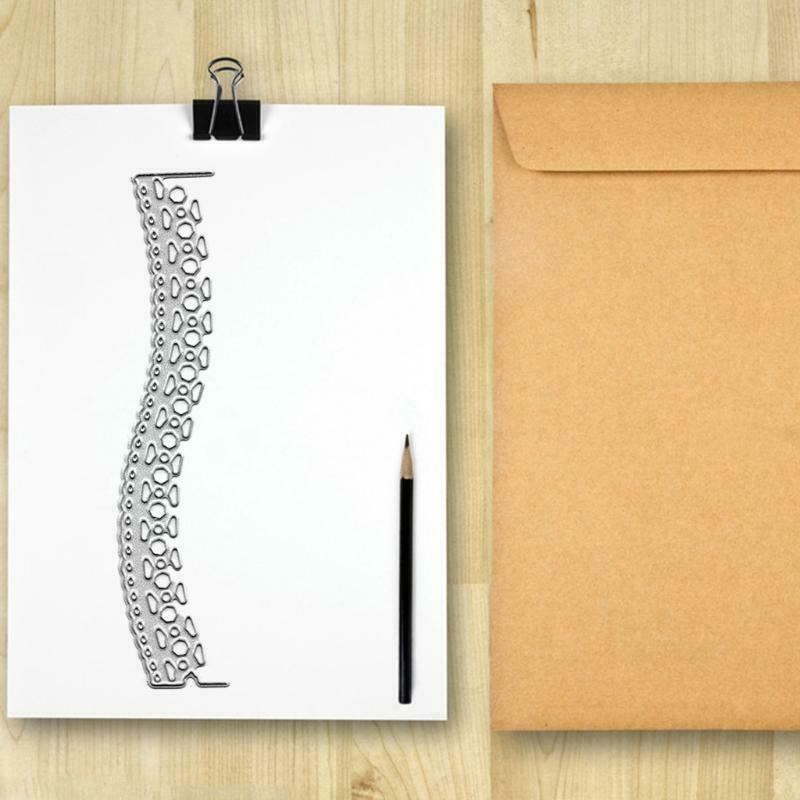 Wave Stripe Border Metal Cutting Die Cuts Stencils for DIY Crafts Scrapbooking