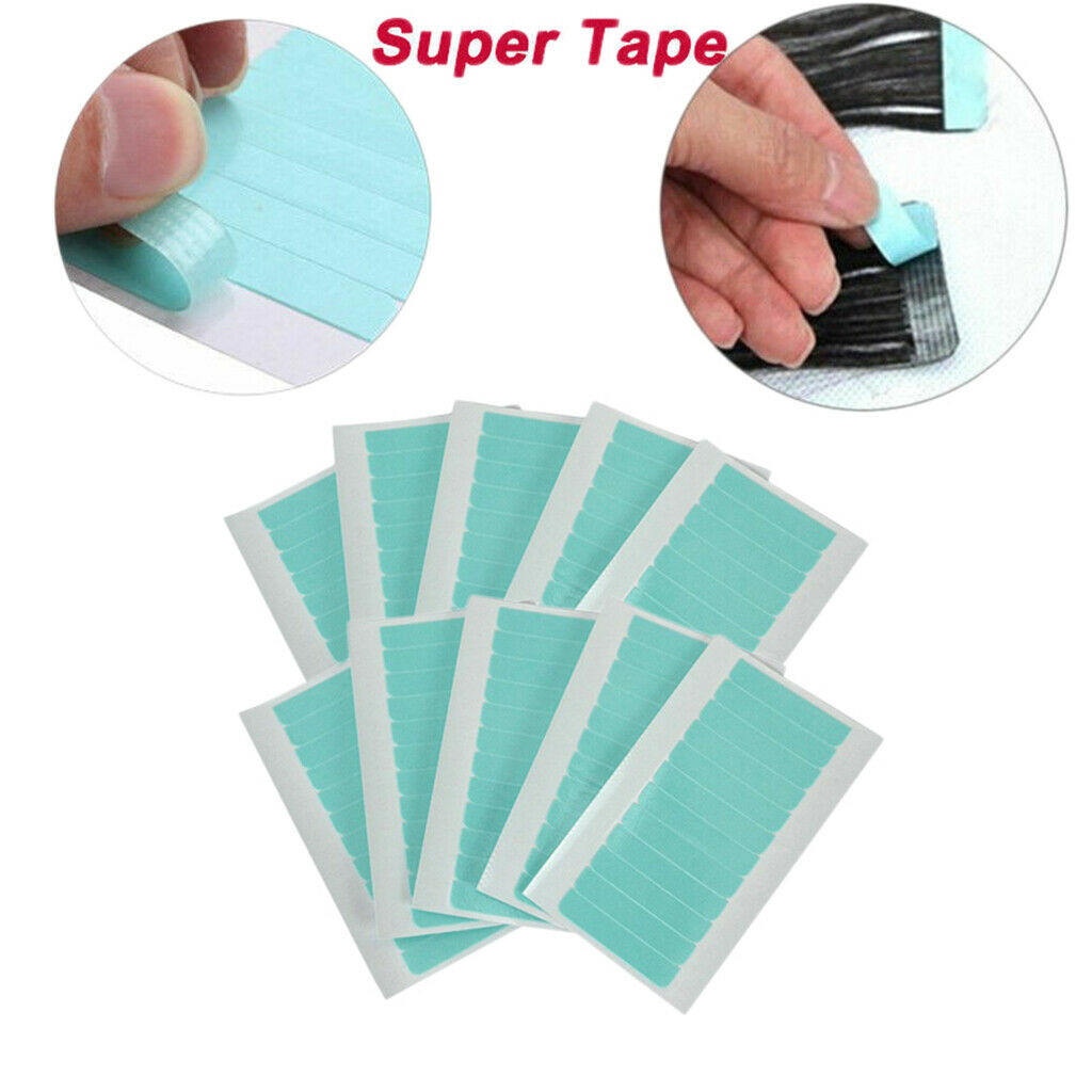 120x Double Sided Waterproof Adhesive Lace Wigs Tape Glue Strips For Hairpiece