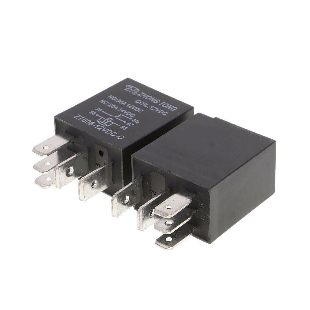 10PCS 30A 12V 5Pin SPDT Auto Relay For Car Fan Fuel / Water Pump Light Horn