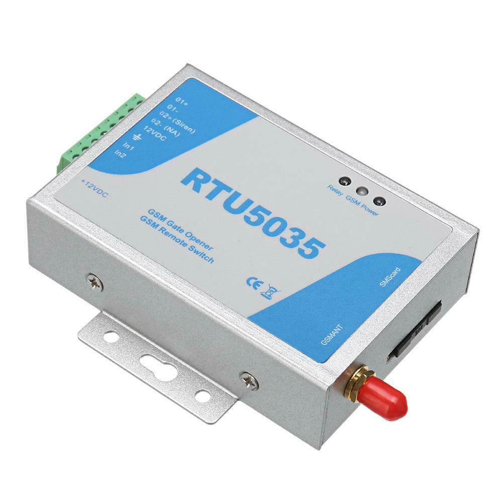 RTU5035 GSM Gate Opener Relay Switch Wireless Remote Control with Antenna