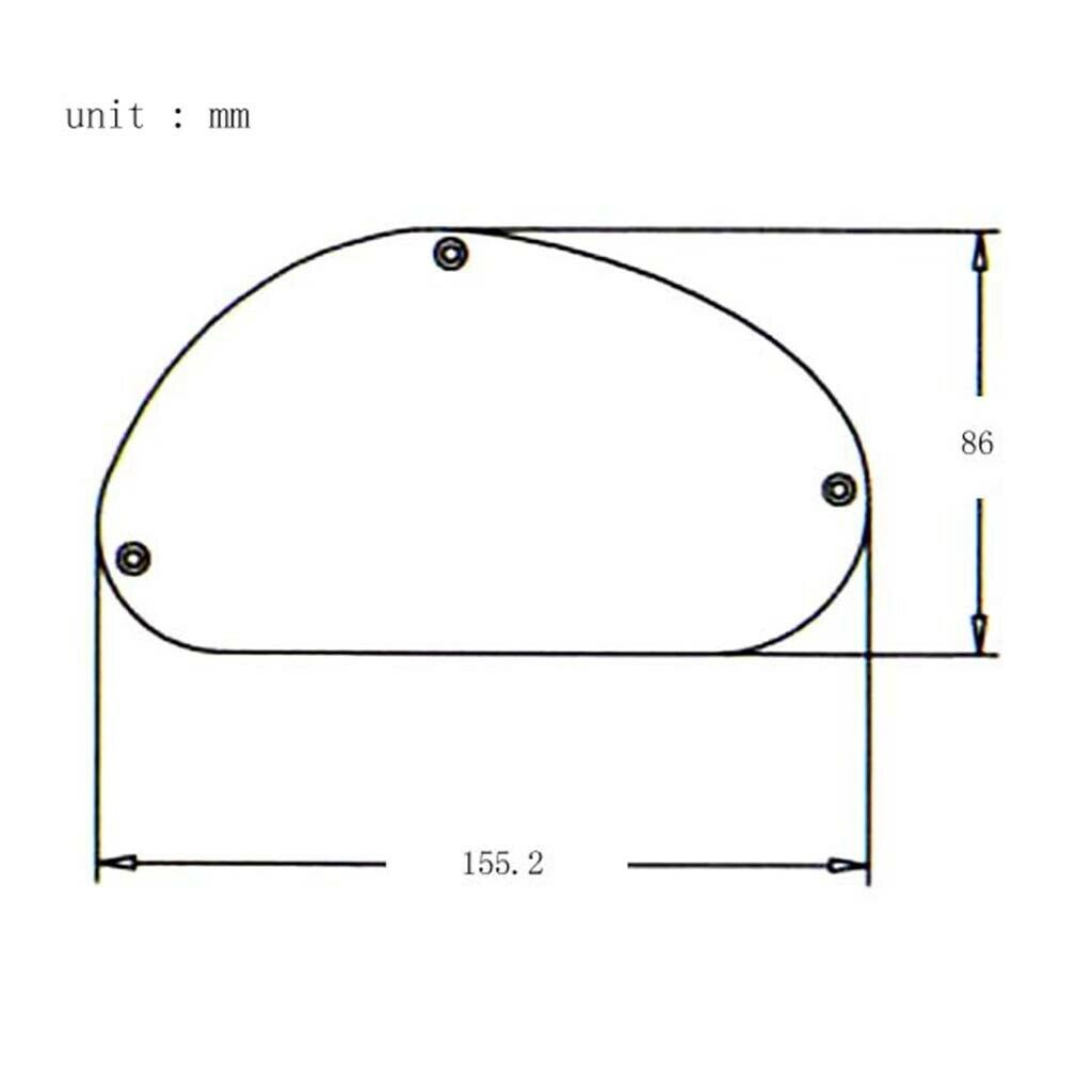 Electric Guitar Cavity Cover Back Plate for Guitar Bass Part Accessory 155mm
