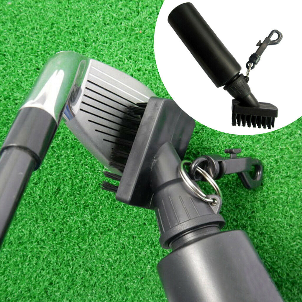 Golf Brush and Club Groove Cleaner Attaches to Golf Bag Ball Washer Grip