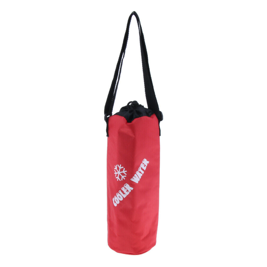 Waterproof Insulated Cooler Bag Ice Bag for Water Drink Bottle Red