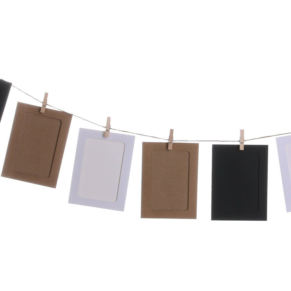 10pcs 5 inch Wall Hanging Photo Paper Frame Picture Display Modern Art Home