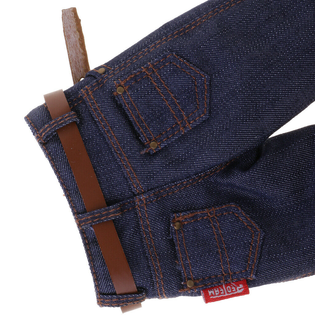 1/6 Scale Men Blue Jeans Pants Trousers for 12 Inch Action Figures Toys