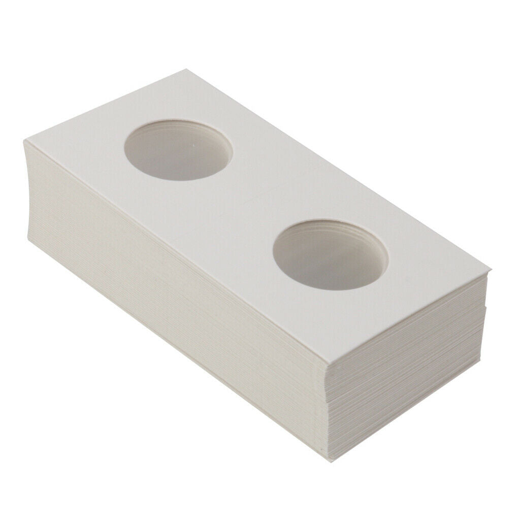 300x Cardboard Mylar Coin Cover Case Holders Flips 2x2 Flips Coin Supplies