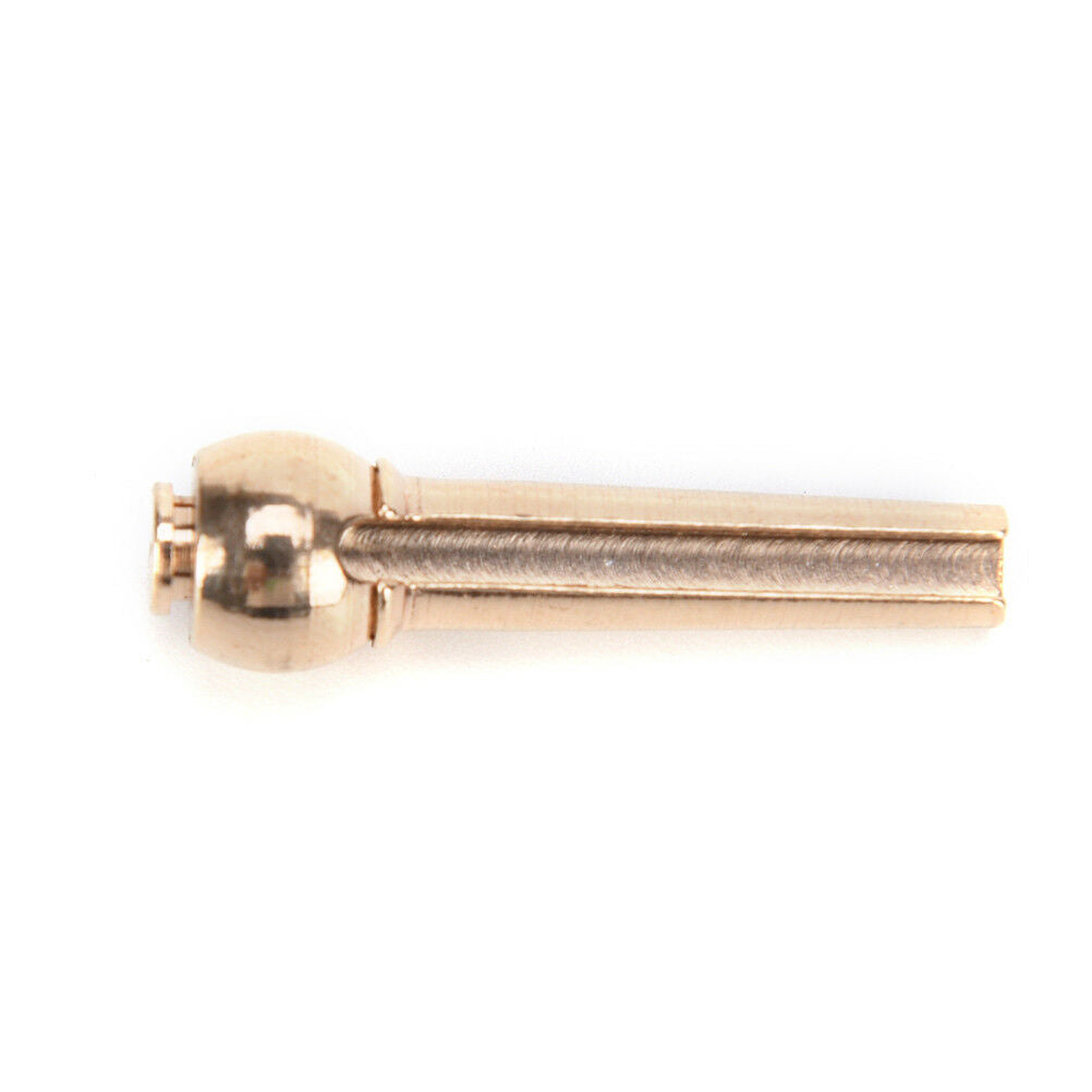6Pcs Brass Bridge Pins for Acoustic Guitar 27mm Length Head Diameter 8mm DD