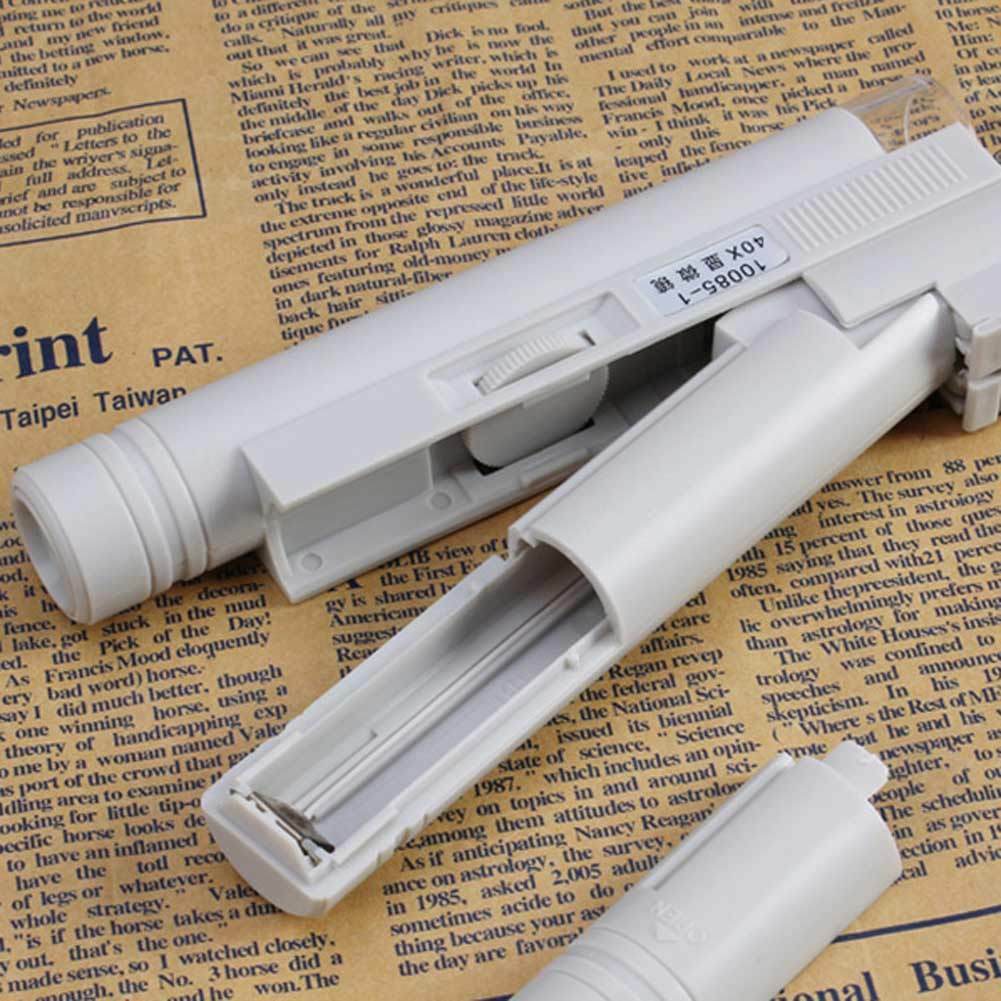 100X Zoom Handheld Portable Dual Tube Led Light Microscope Magnifier Loupe