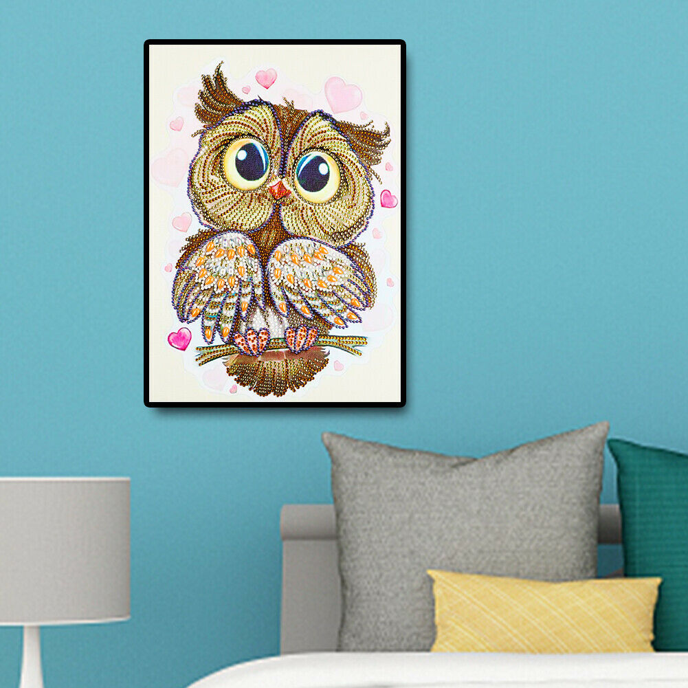 Wall Decor Craft DIY Special Shaped Drill Cute Bird Diamond Painting Mosaic @