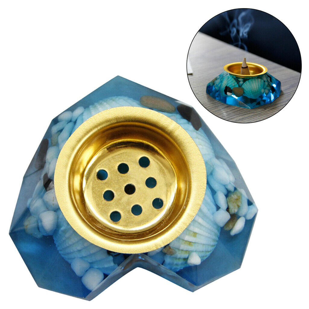 Marine Incense Cone Burner Censer Chic Ash Catcher Shell Ornament Home Decor