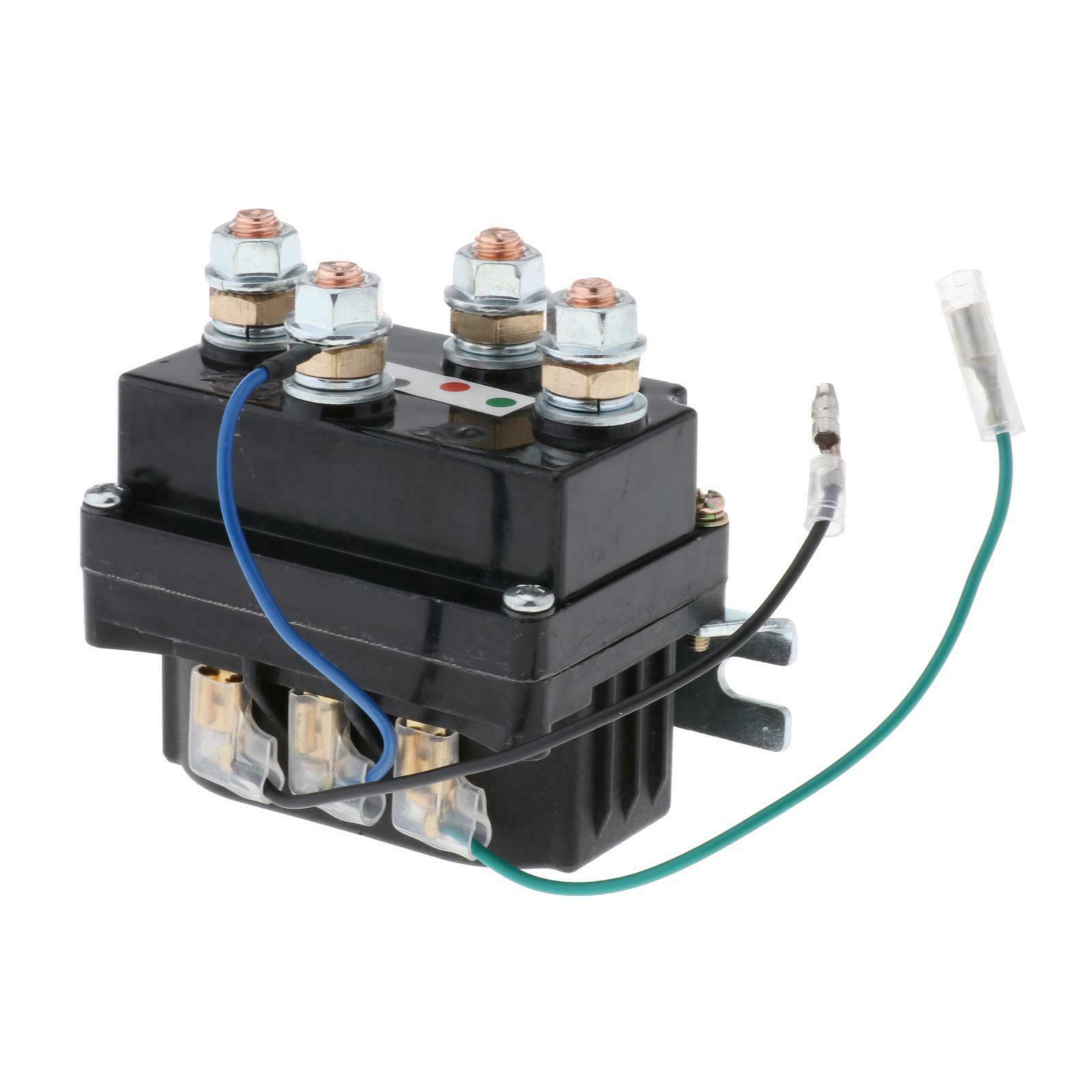 250A Winch Solenoid Relay Kit Replaces for ATV 6 Protecting Caps Heavy duty New