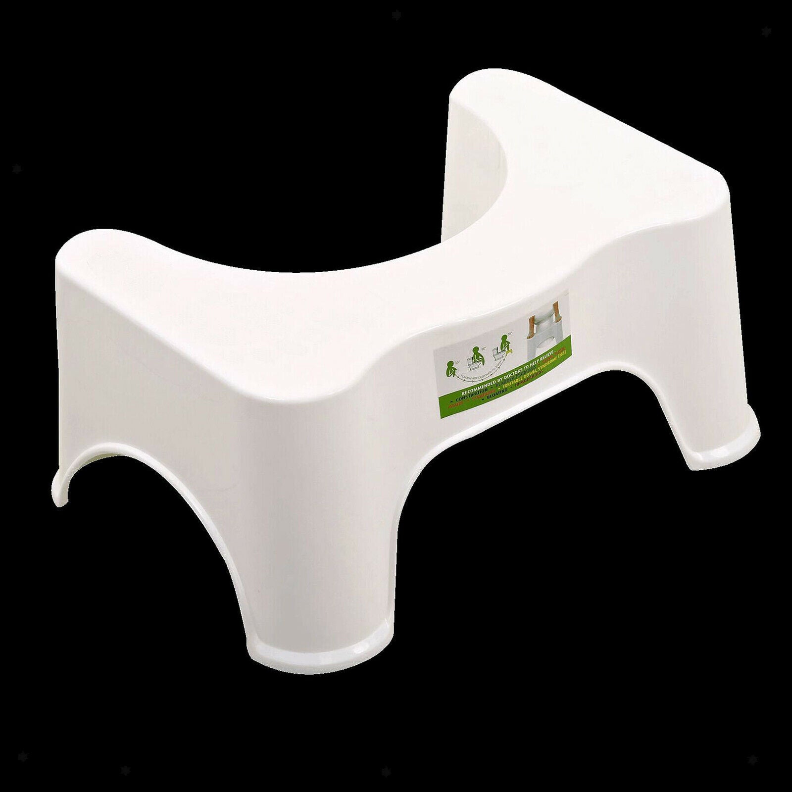 Portable Squatting Toilet Stool,Wood-Plastic Board Toilet Assistance Steps for