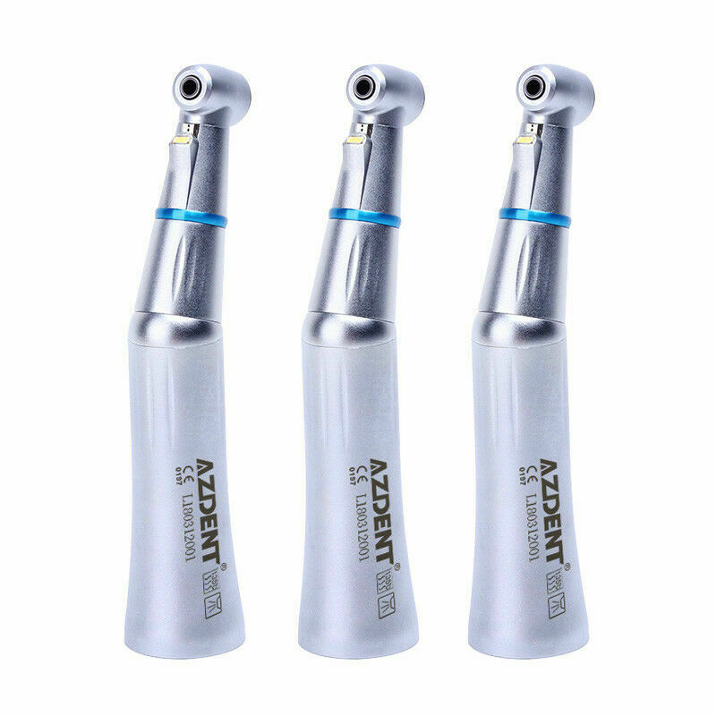 3 X Dental E-Generator LED Contra Angle low Speed Handpiece Inner Water E-Type