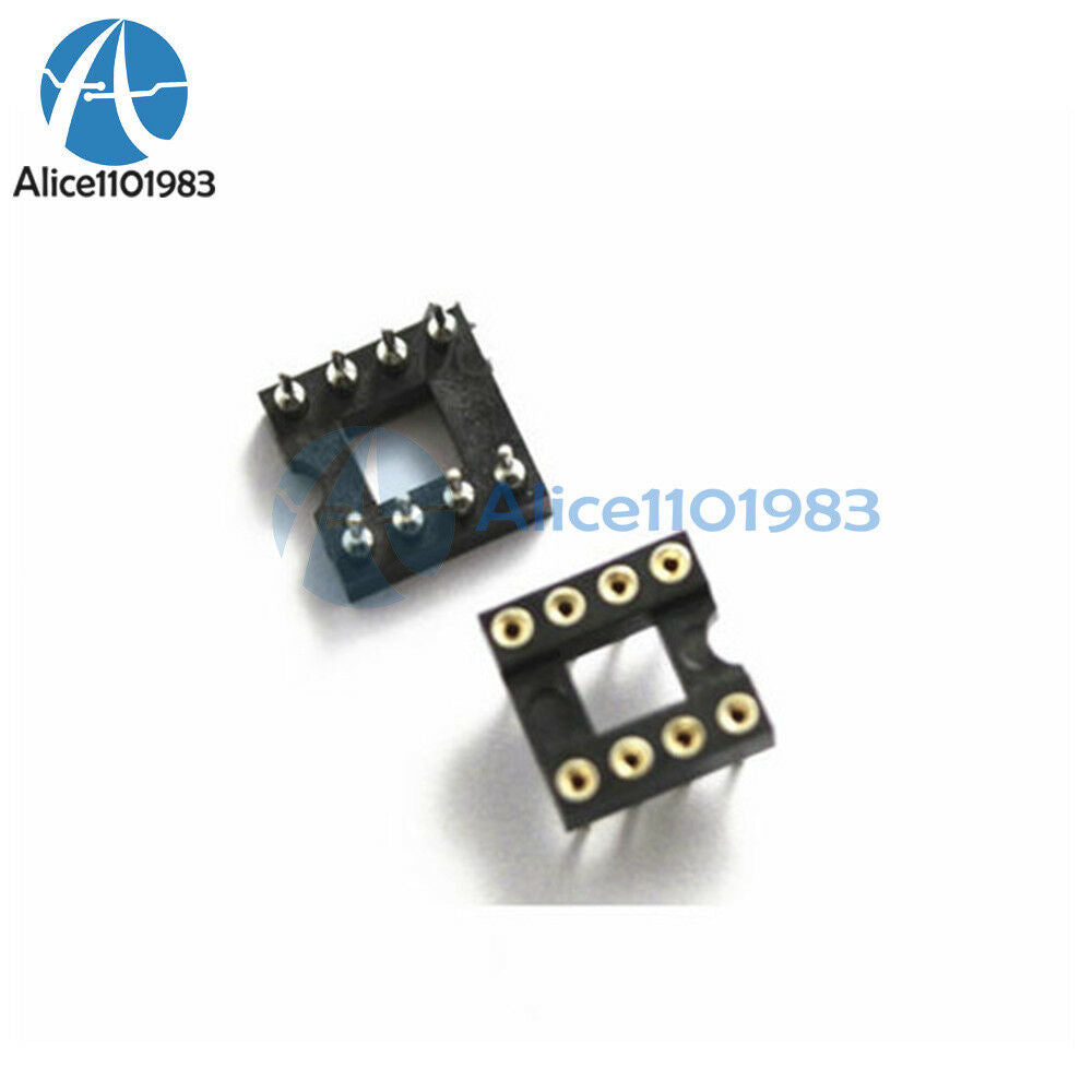 50PCS 8Pin DIP SIP Round IC Sockets Adaptor Solder Type