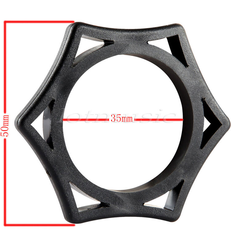 4pcs Black Wireless Roller Rubber Microphone Anti-rolling Protection Ring