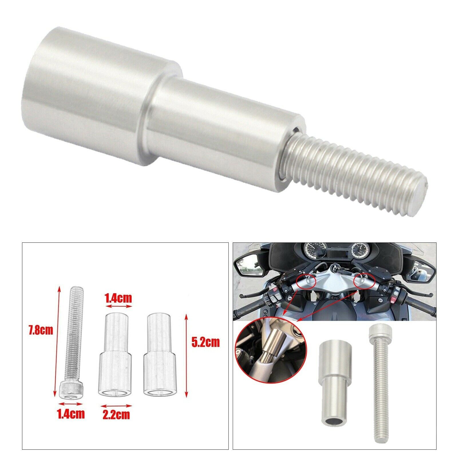 Phone Stand Bracket Handle Extension Rod for BMW K1600GT K1600B 1200RT 14-2020