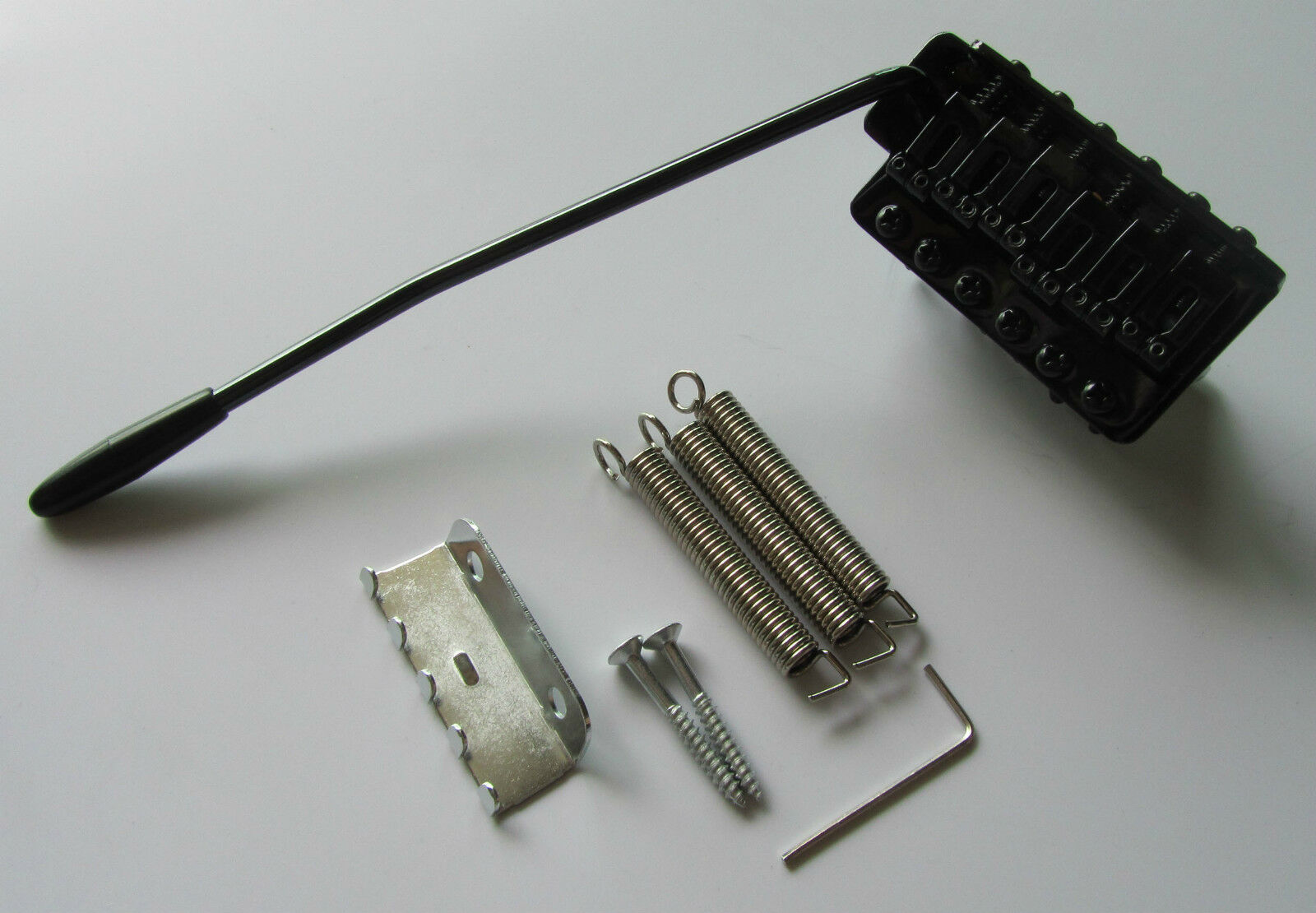 Black ST/Strat Guitar Single Tremolo Bridge Locking System for Strat